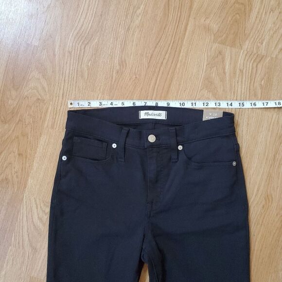 NEW! Madewell 9" High-Rise Skinny Jeans - size 28 in Black - Picture 8 of 13